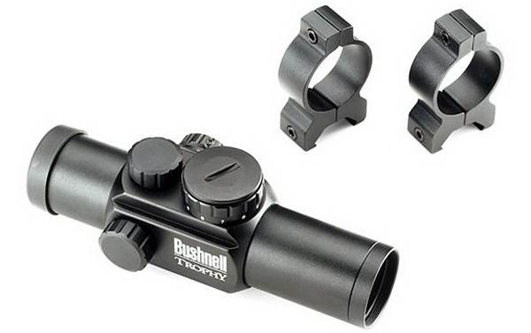   Bushnell Trophy 1x28 Red Dot Sight w/Rings    (4 Dial-In )